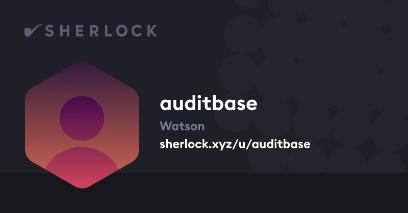 auditbase - Sherlock